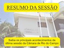 RESUMO DA TRIGÉSIMA OITAVA SESSÃO ORDINÁRIA