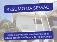 RESUMO DA VIGÉSIMA QUINTA SESSÃO ORDINÁRIA, REALIZADA NO DIA 09 DE AGOSTO DE 2021.